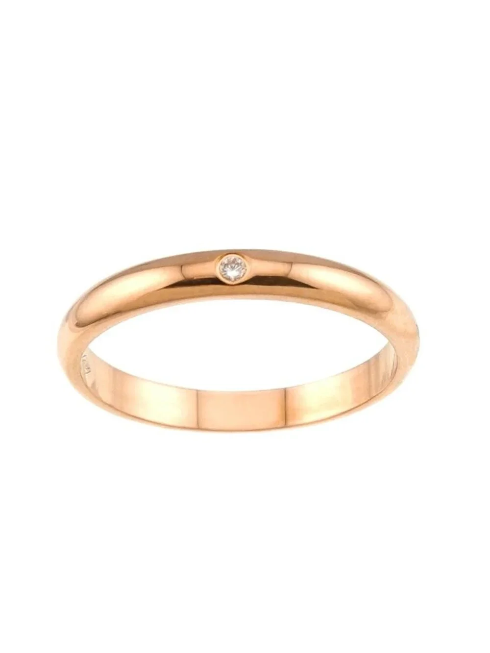 Cartier 1895 Classic 51 Ring Diamond 18K Pink Gold